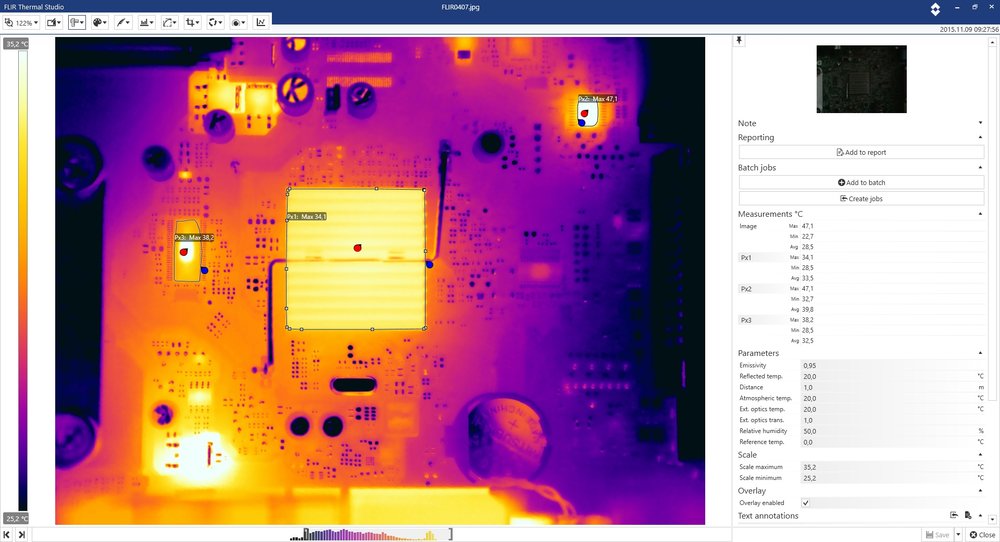 FLIR annonce la sortie du logiciel Thermal Studio permettant aux thermographes d'automatiser le traitement des images thermiques
